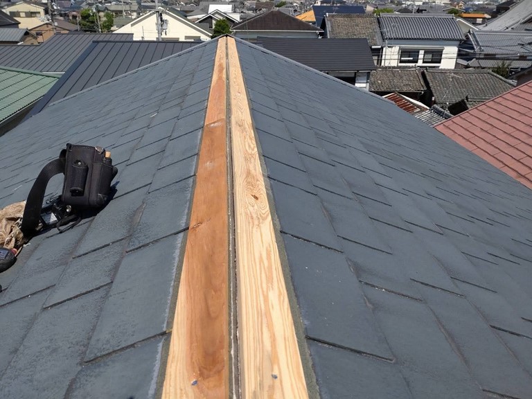 紀の川市で貫板を設置しました