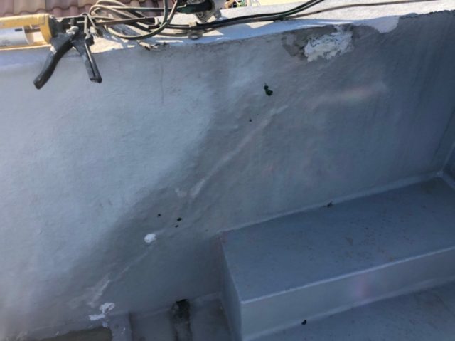 屋上の階段撤去