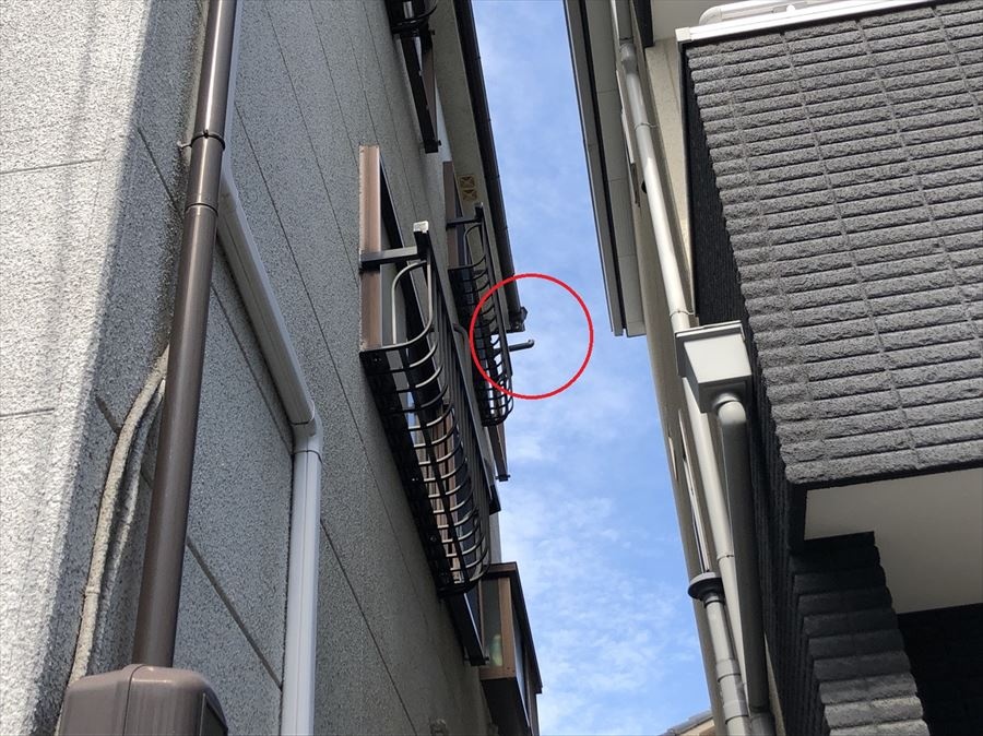 八尾 樋が外れた