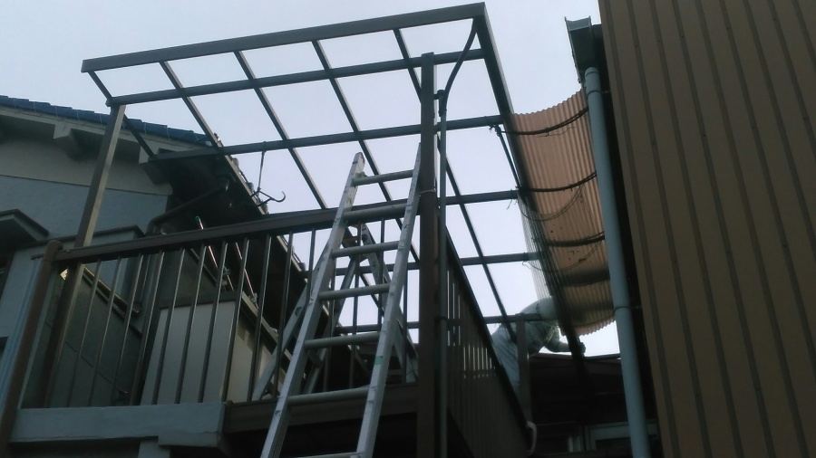 八尾市波板撤去後