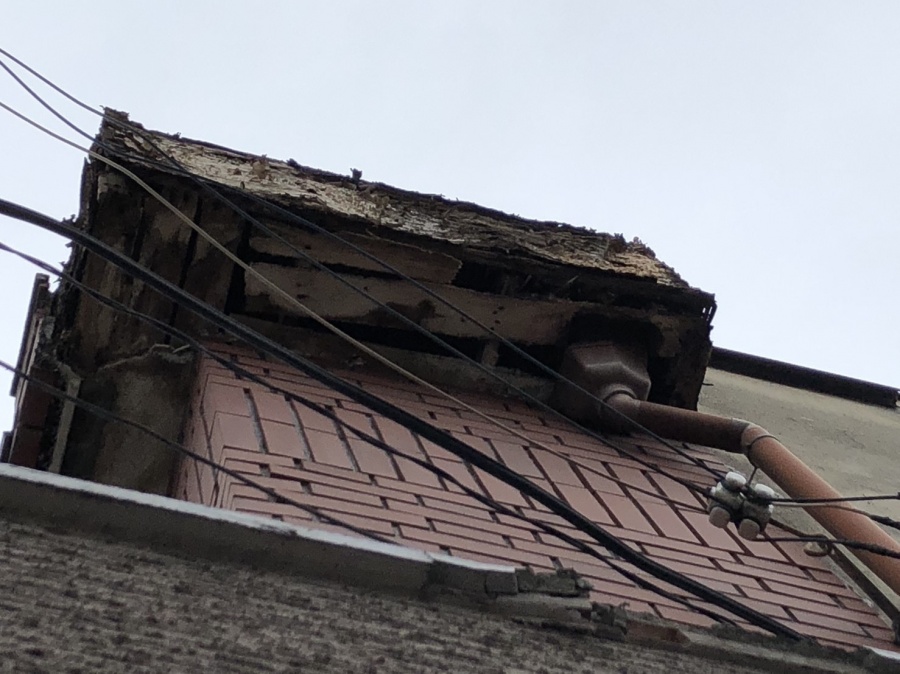 八尾 外壁が落ちた