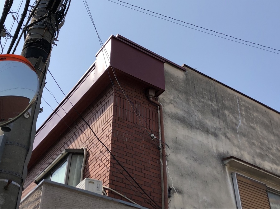 八尾市 ひさし 板金仕上げ