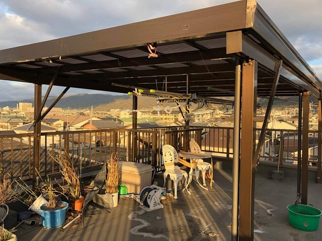 テラスに屋根