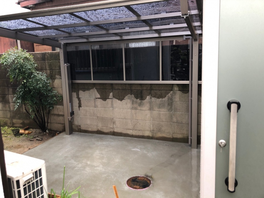 サイクルポート取替完了