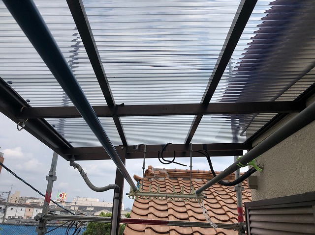 波板張り替え後