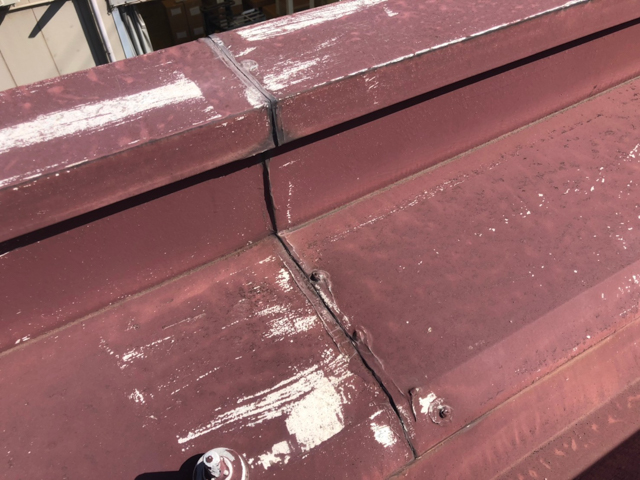 笠木_繋ぎ目_工場_雨漏り_折半屋根