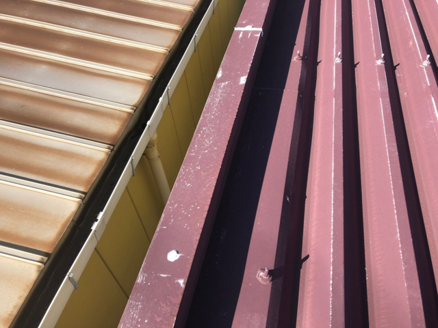 笠木_シール_工場_雨漏り_折半屋根