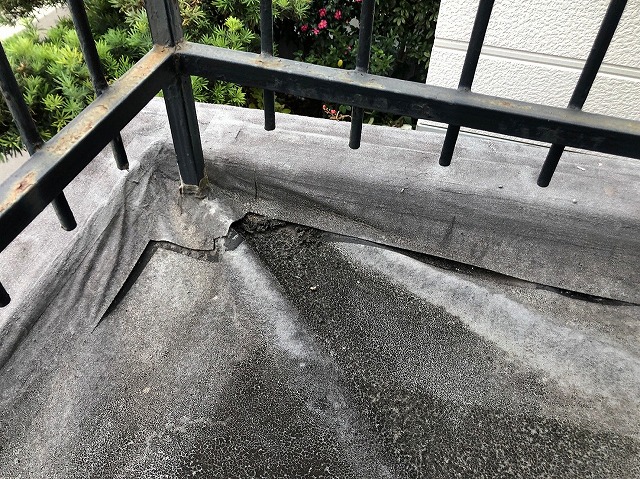 防水の剥がれ