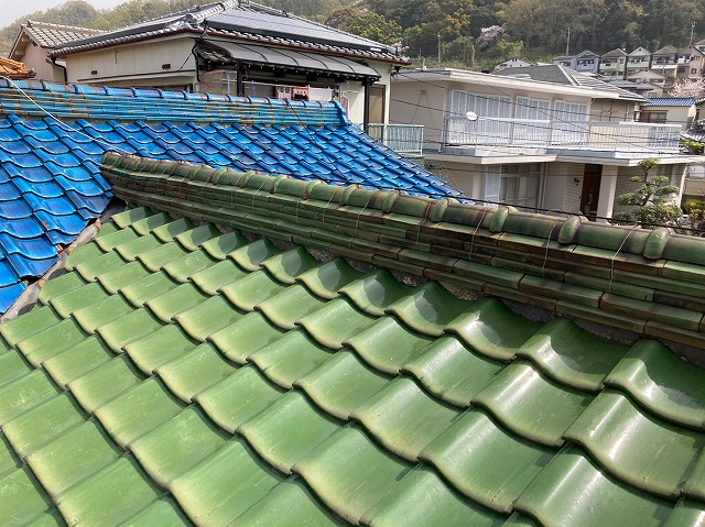 屋根瓦雨漏り点検