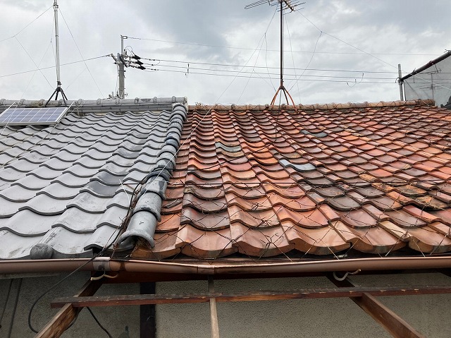 屋根葺き替え前