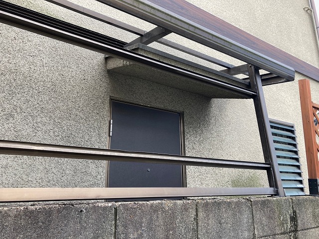 塗装工事波板撤去後