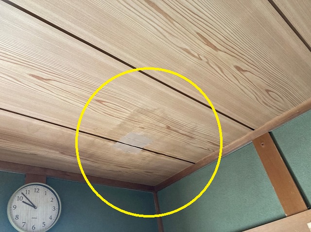 雨漏り点検室内