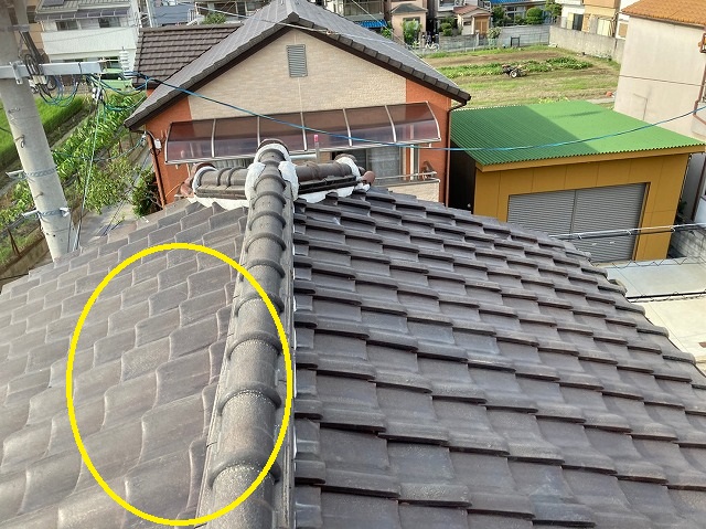 瓦の点検