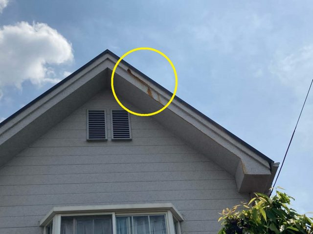 八尾市でアンテナの錆が出ている