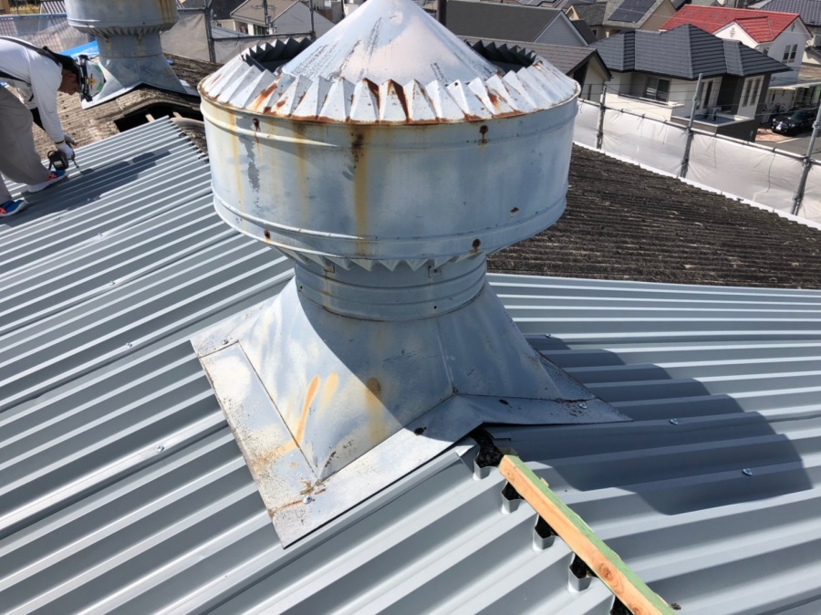 ルーフファン取付