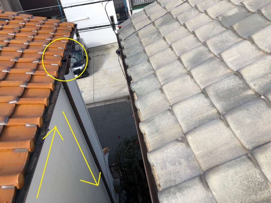 八尾市　あまどい　水の流れ