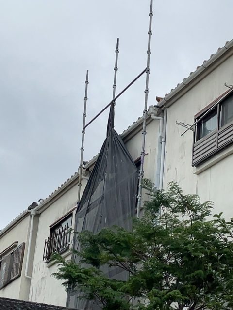 足場組立　裏面