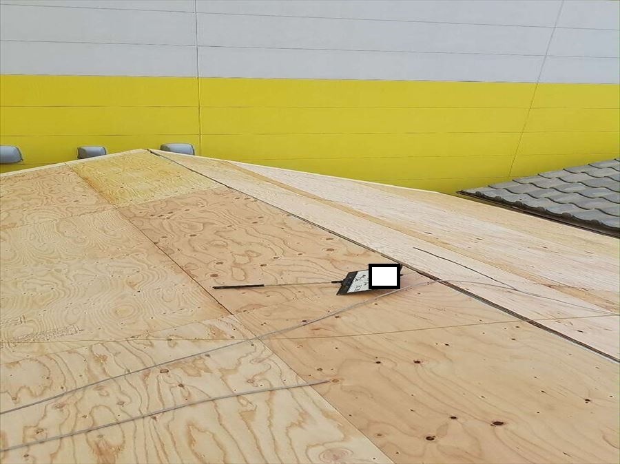八尾市　野地板施工