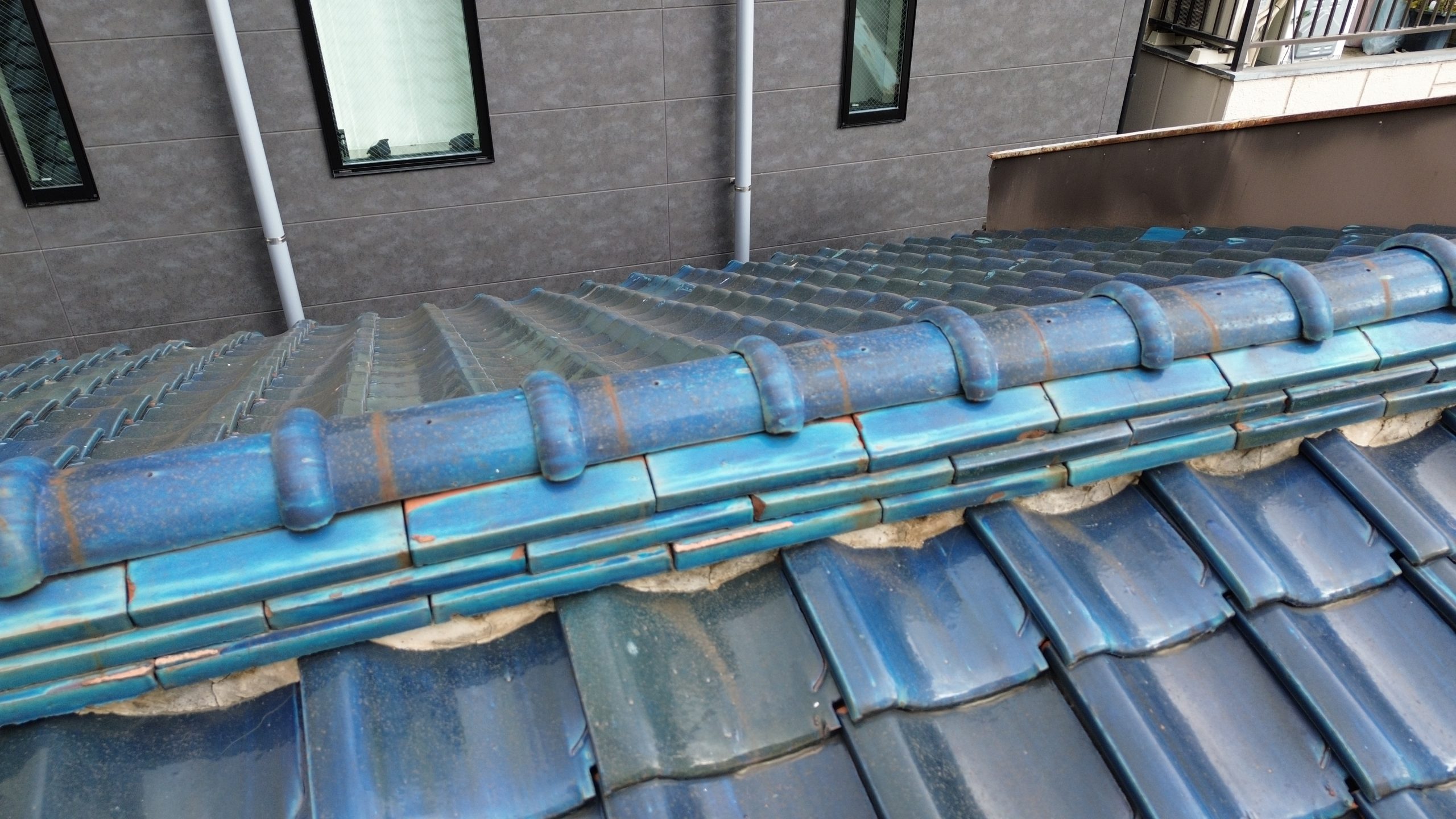 柏原市法善寺で確認した漆喰の剥がれ落ちと雨漏りの危険性