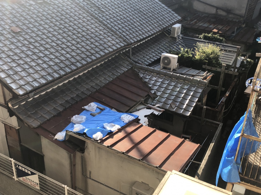 部分的な破損部