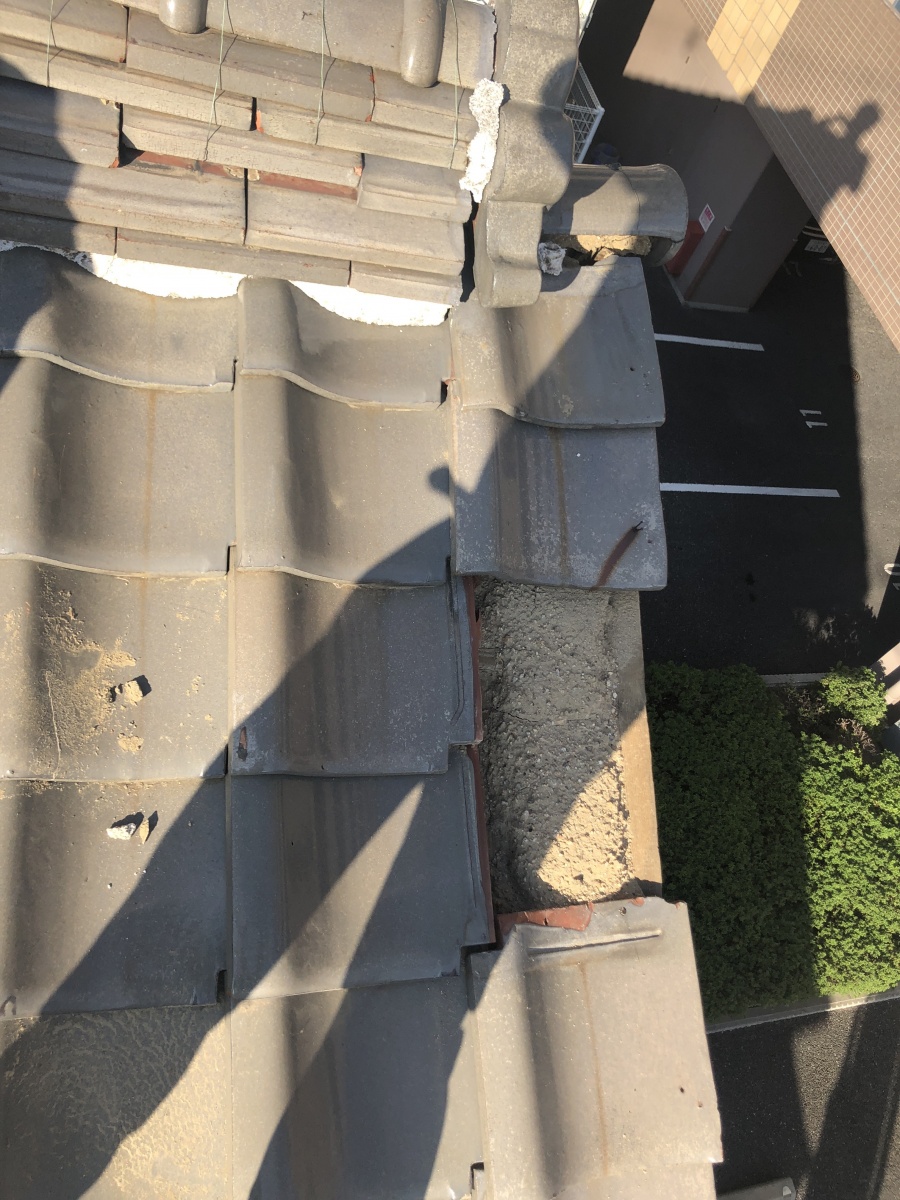 袖瓦がなくなった