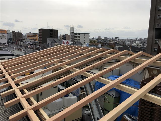 垂木作業後