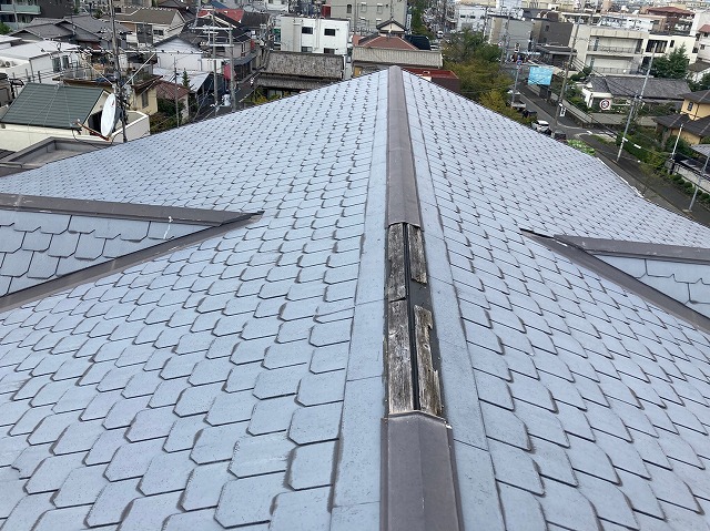 棟の板金が無い