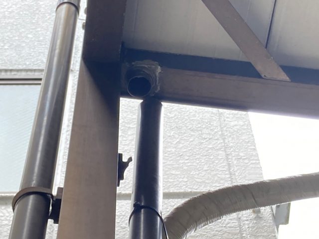 東大阪市で樋がはずれた