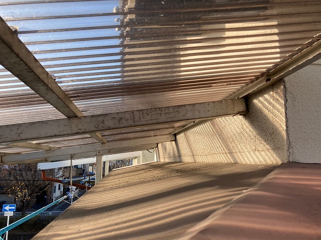 ベランダ塗装現場調査