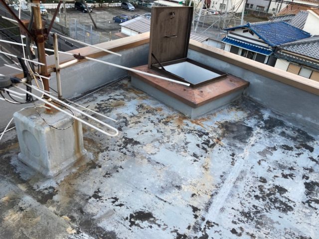 八尾市で陸屋根点検調査