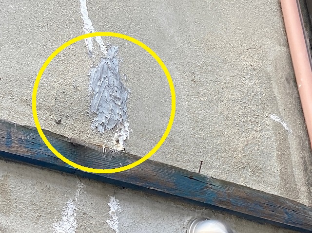 ひび割れにシール