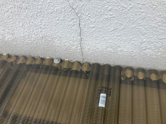 波板施工の不具合