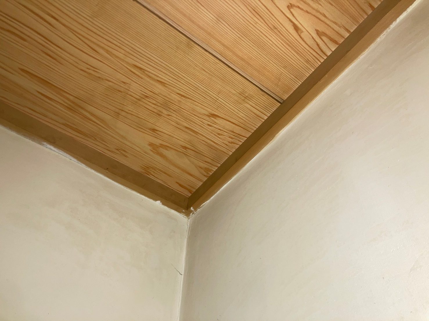 和室の天井に雨漏り