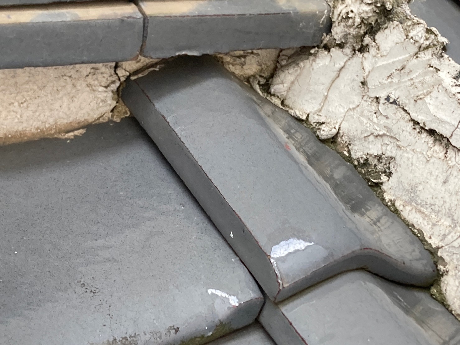 漆喰から雨漏り