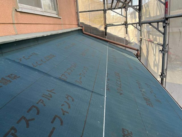 瓦屋根から金属屋根に取り替え