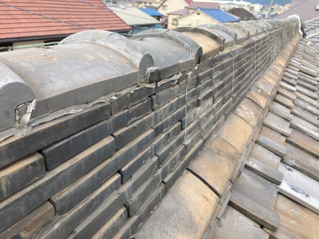 瓦屋根から金属屋根に取り替え