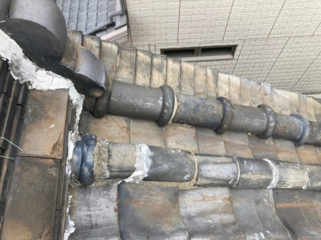 瓦屋根から金属屋根に取り替え