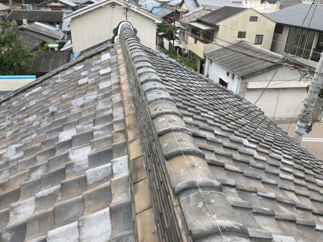 瓦屋根から金属屋根に取り替え