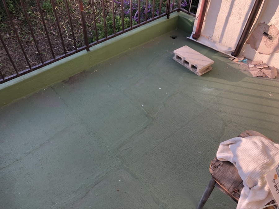 ベランダ防水工事前