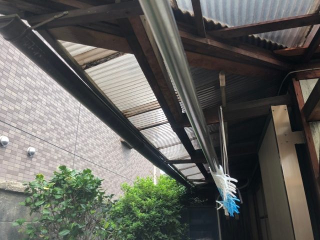 樋の勾配が悪い