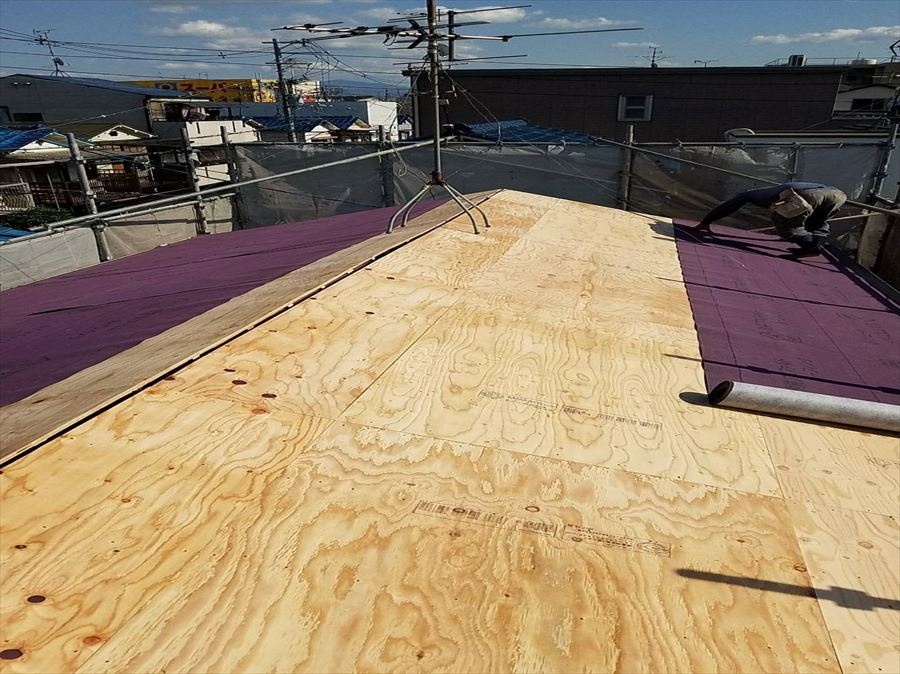 八尾市　葺き替え工事