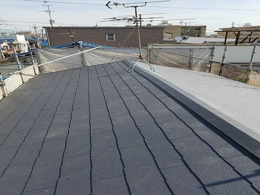 八尾市　葺き替え完了