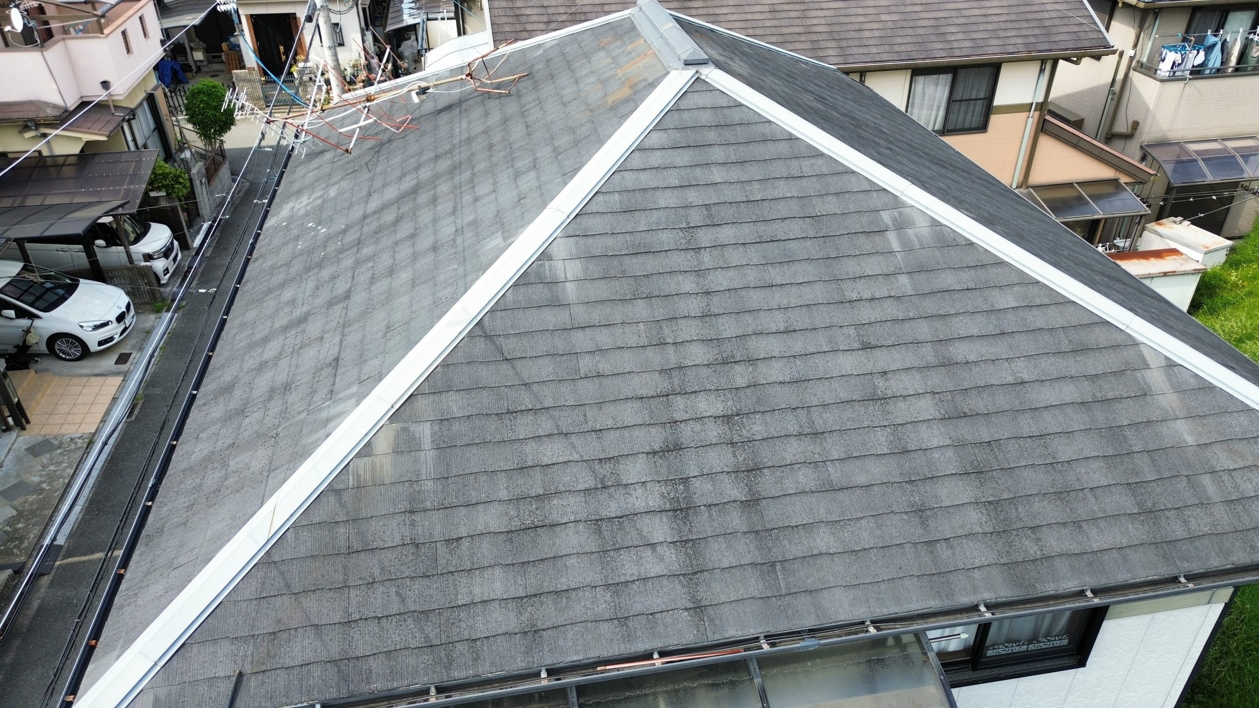 ドローンを使用して安全かつ正確に状況を把握する大阪市平野区の屋根調査