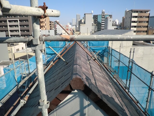ルーガ鉄平施工後の屋根