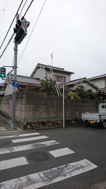 道路から見た建物全景