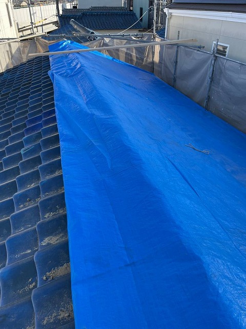 ブルーシート養生