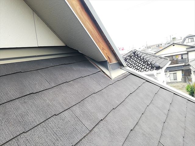 加古川市で台風の被害で飛散した破風