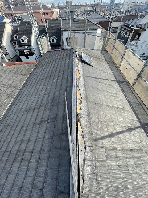 棟包み板金解体