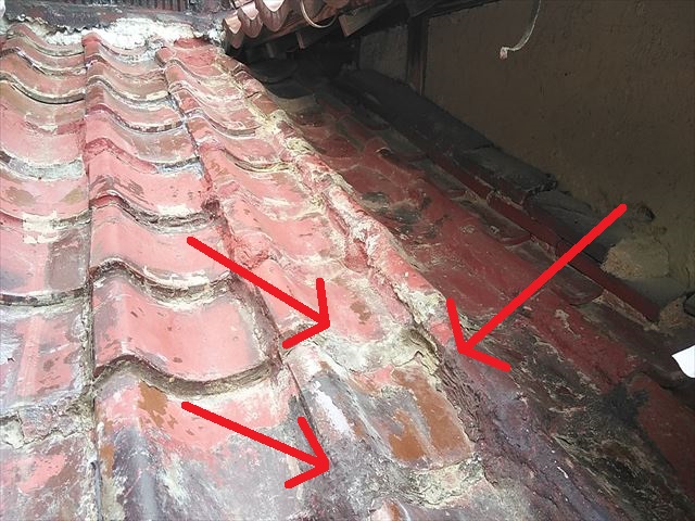 モルタル　間違った補修