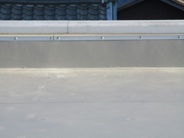 たつの市屋上絶縁シート防水防水完工写真立上り部